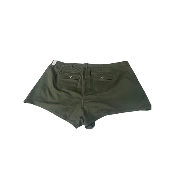Torrid Womens Button-Front High-Waist Khaki Shorts Plus Size 30 NWT - Picture 4 of 5